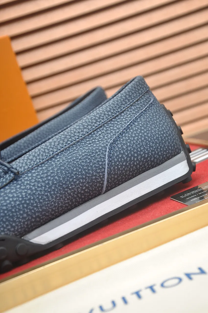 Men's men's shoes💰660💶[LOUIS VUITTON] (original order) new style🍀LV Louis Vuitton* - top version of LV classic beanie shoes! Made of imported original single cowhide, original leather side strips and wear-resistant rubber outsole! High quality products! Code number 39-45 (45 customized)